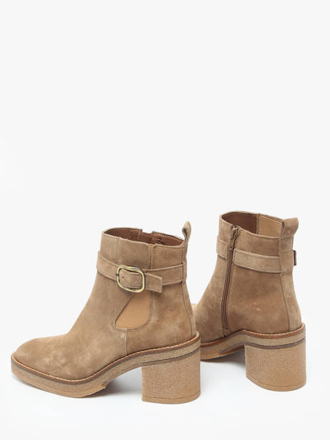 Enkellaarsjes Met Hak Uit Leder Alpe Bruin women 54651109 ander zicht 2